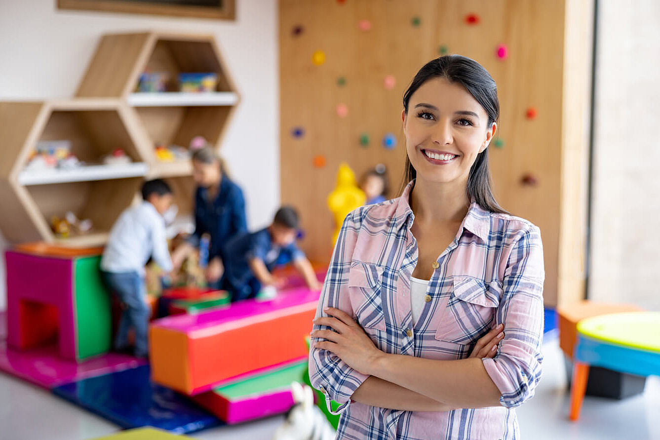 Erzieherin im Kindergarten